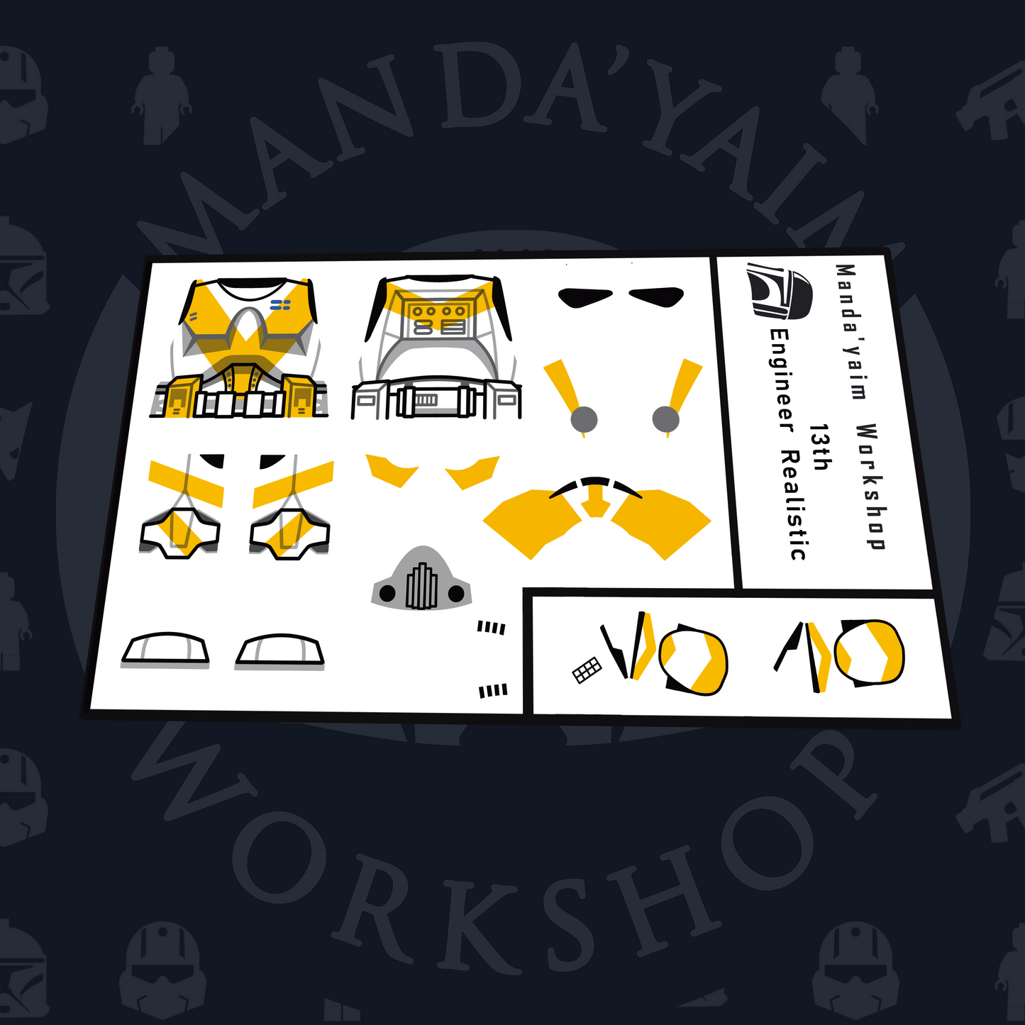 Dark Yellow Engineer decal