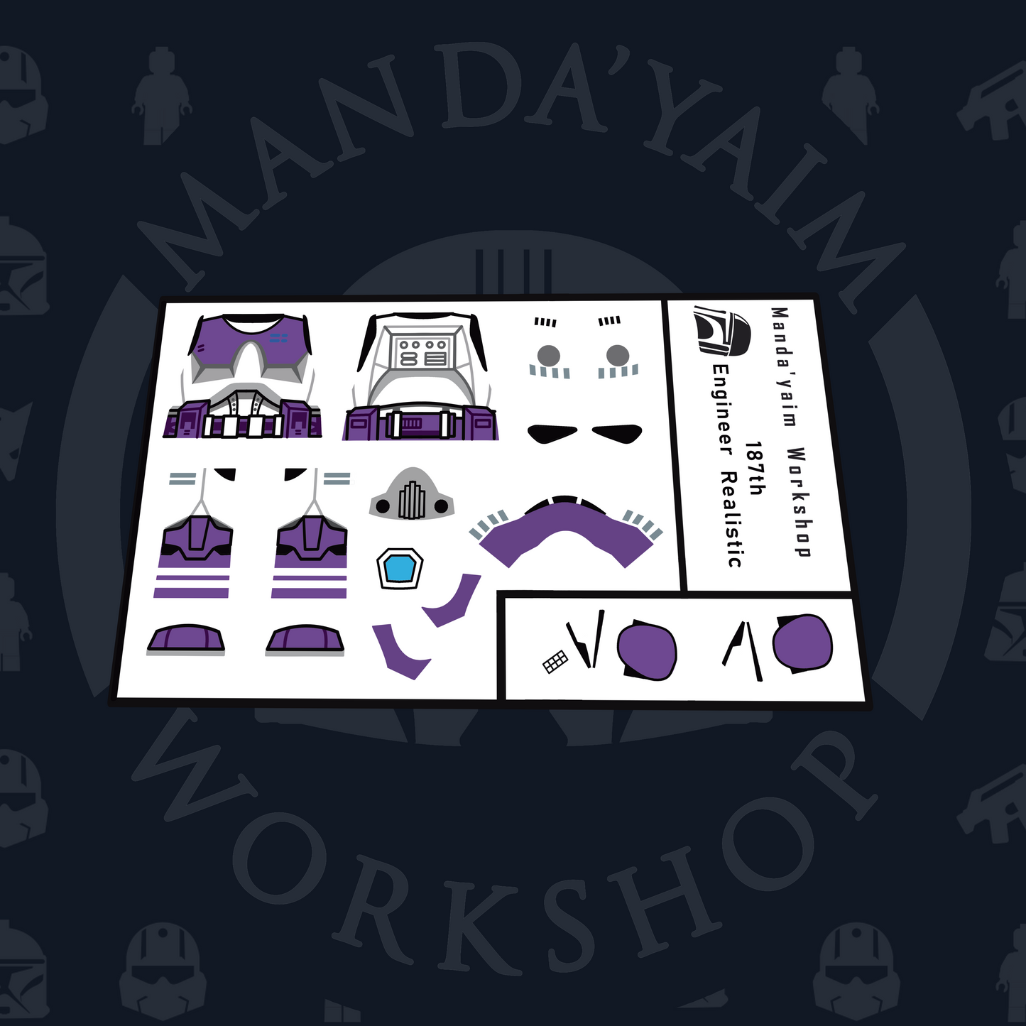 Purple Engineer decal