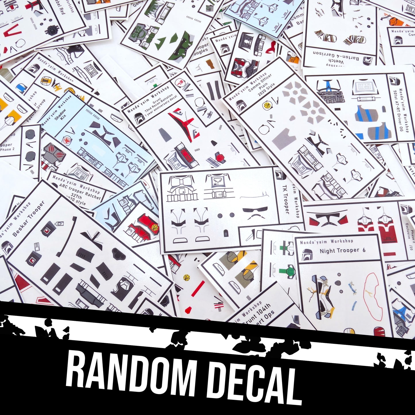 Random decal clearance