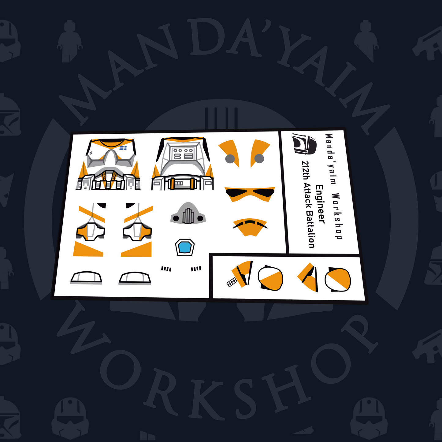 Orange Engineer decal