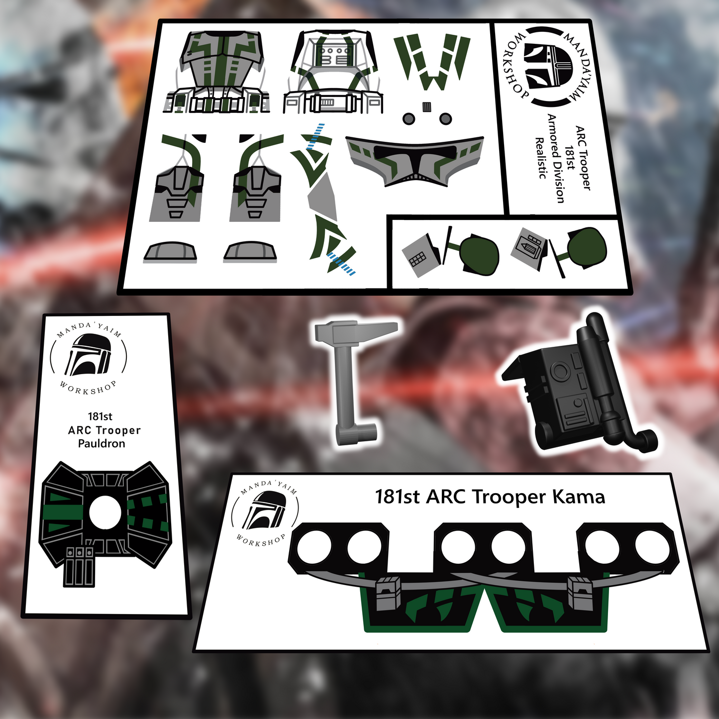 Dark Green ARC decal