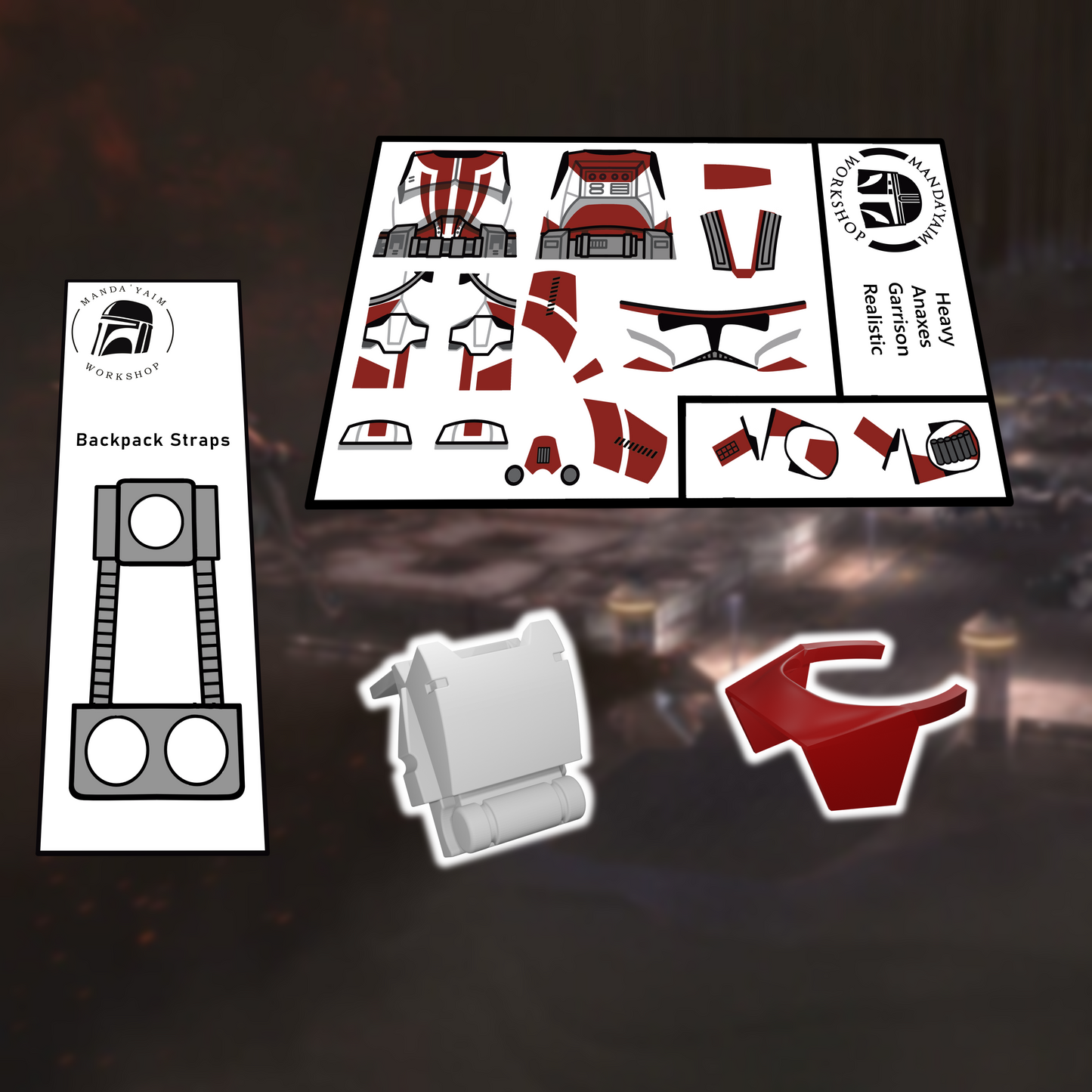 Red Garrison Heavy decal