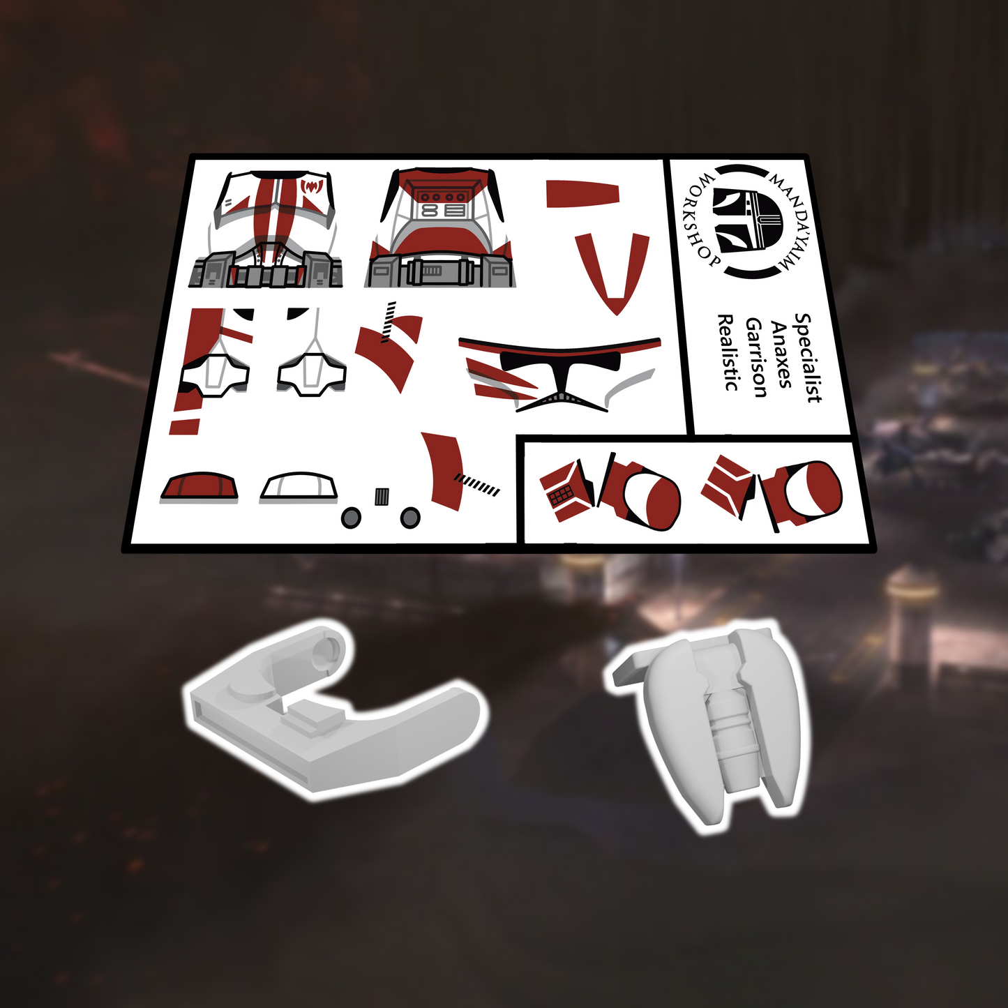 Red Garrison Specialist decal