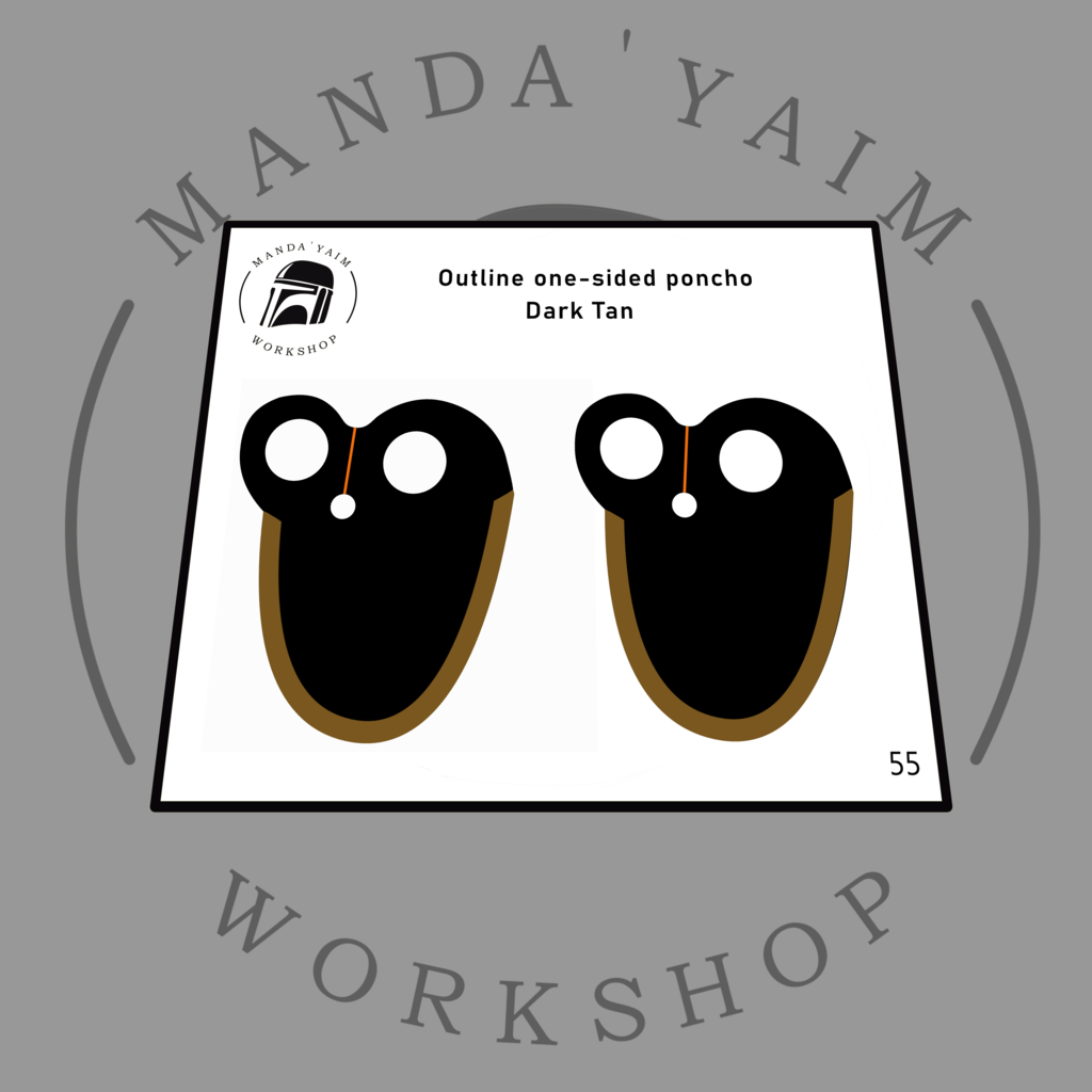 Poncho 1-side outline