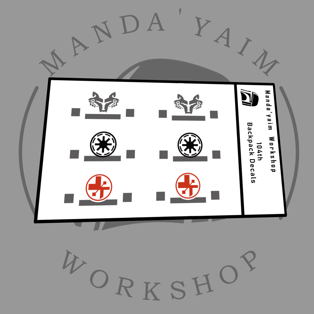 104th Backpack Decals Manda'yaim