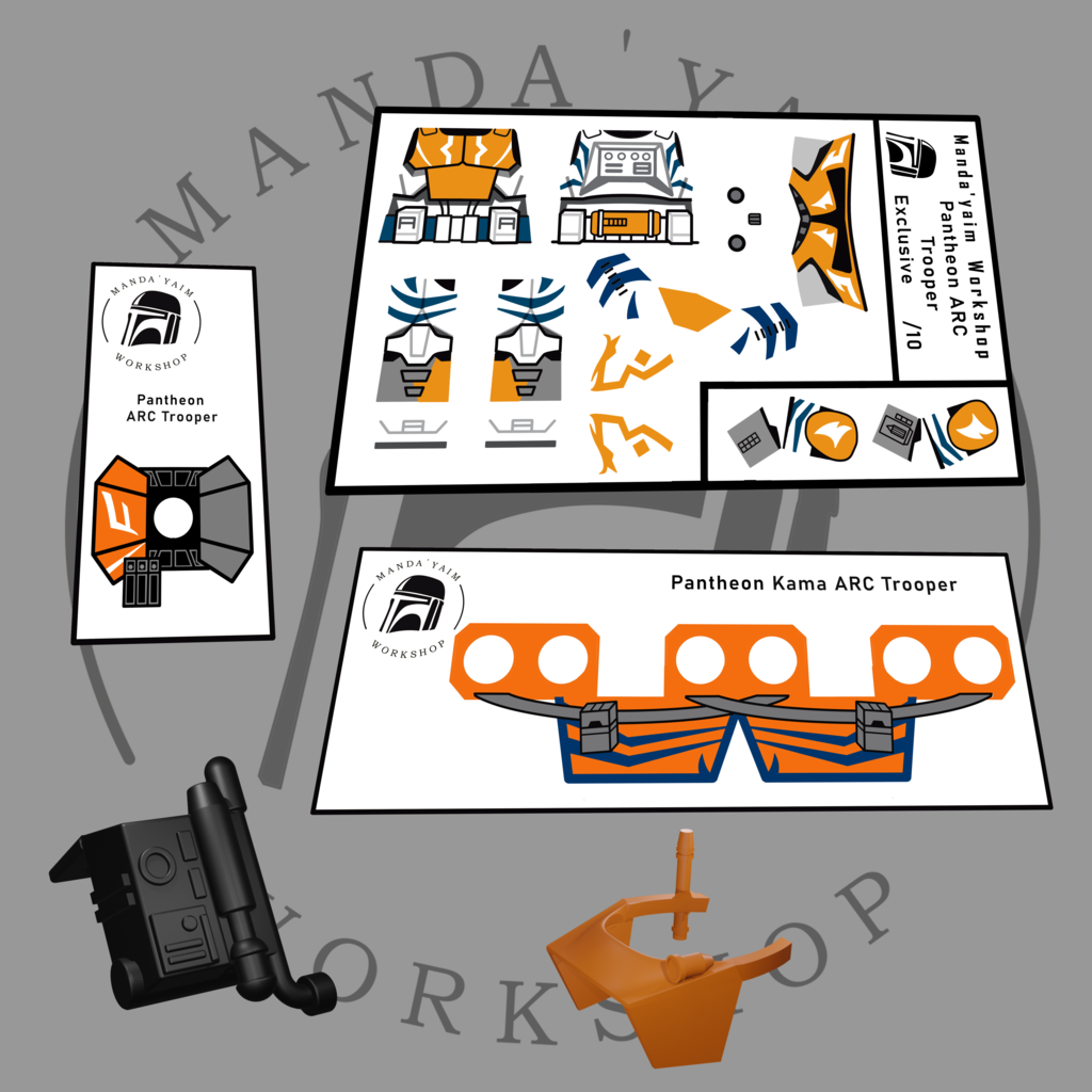 332nd Exclusive ARC Trooper Pantheon Decals