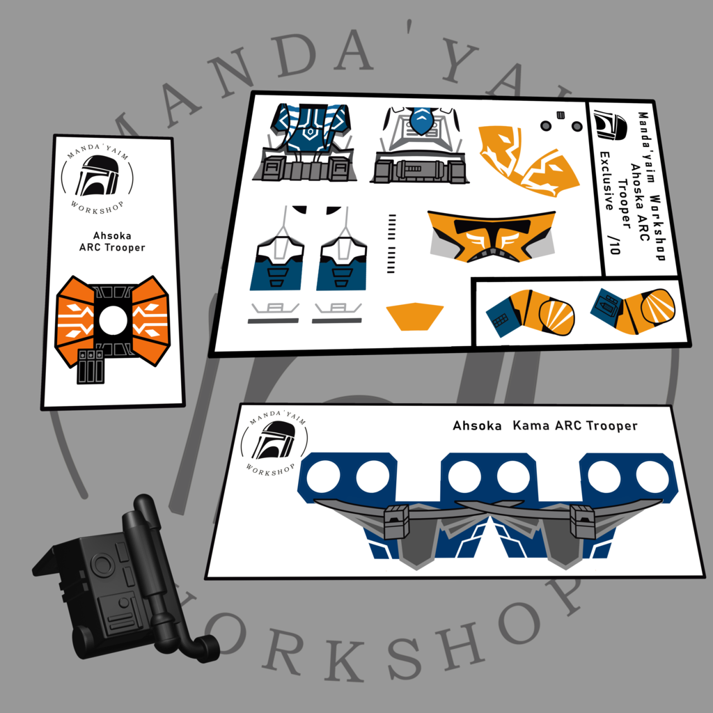 332nd Exclusive ARC Trooper Ahsoka Decals