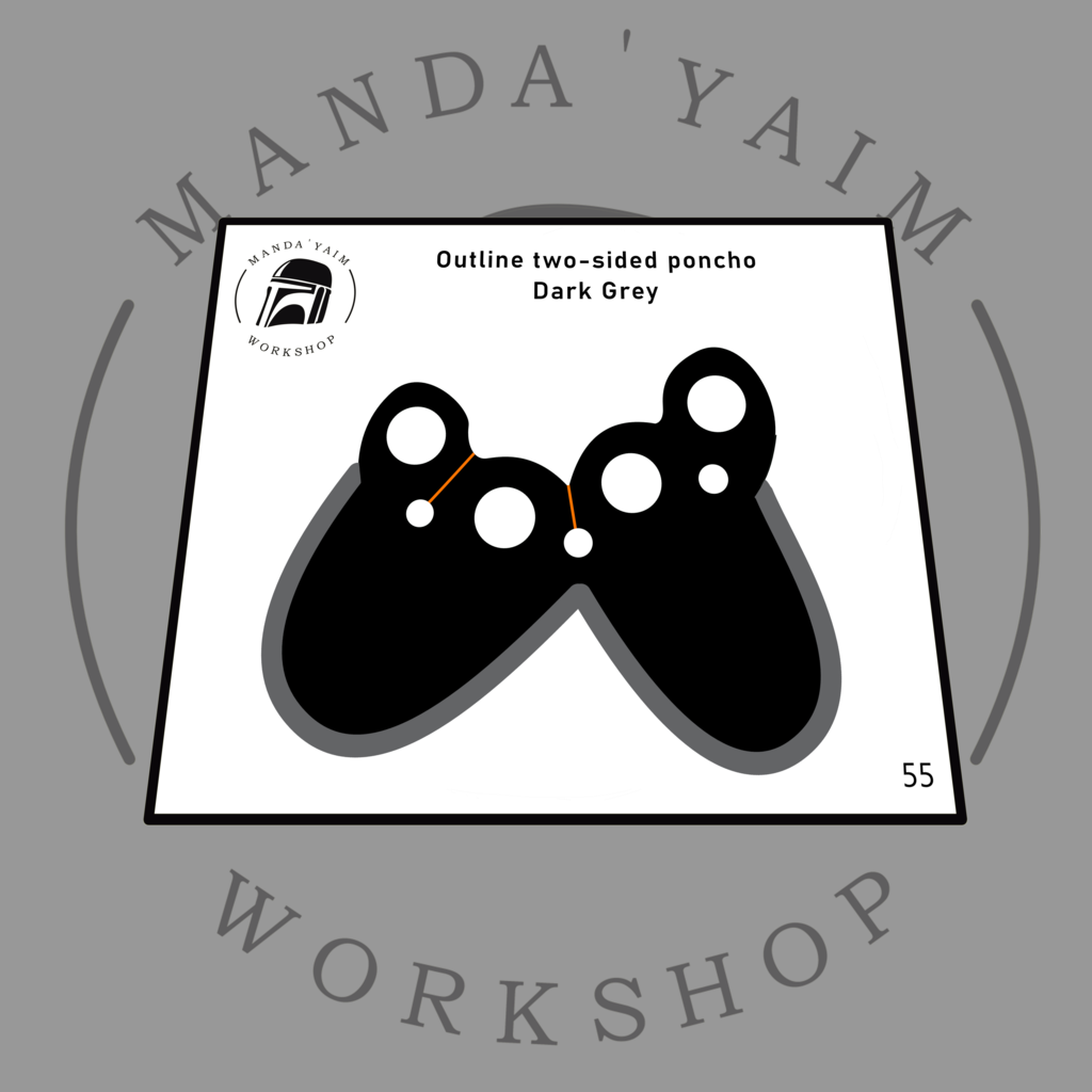 Poncho 2-sides outline