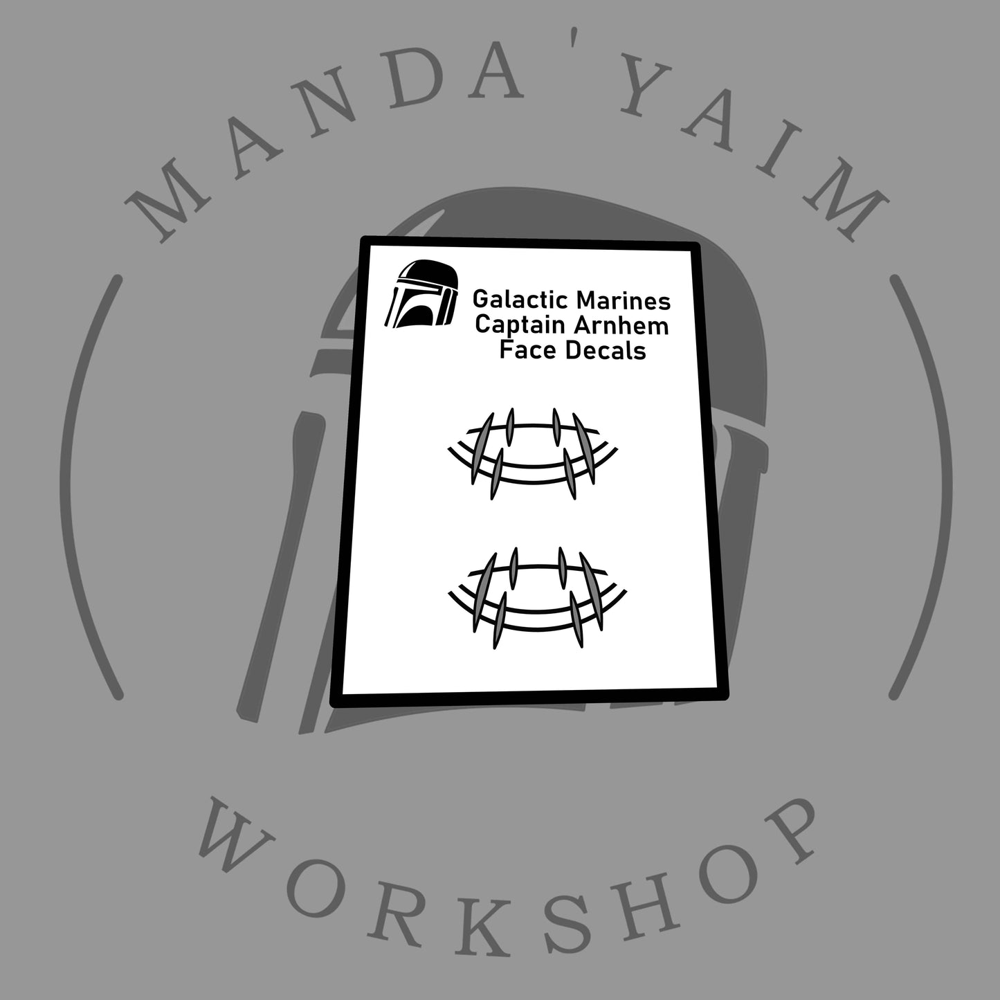 21st Galactic Marines Captain Arnhem Face