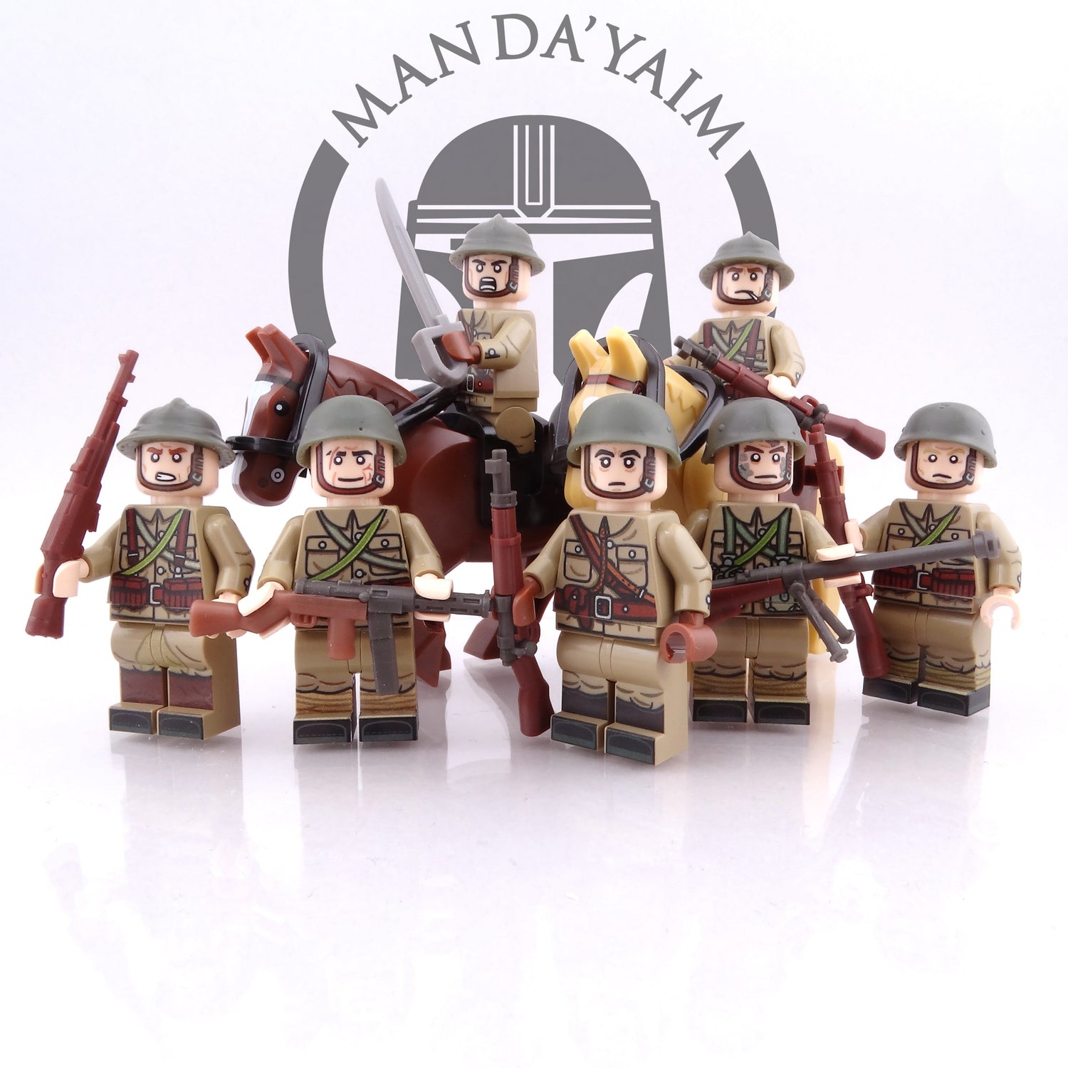 WW II soldiers figures UV