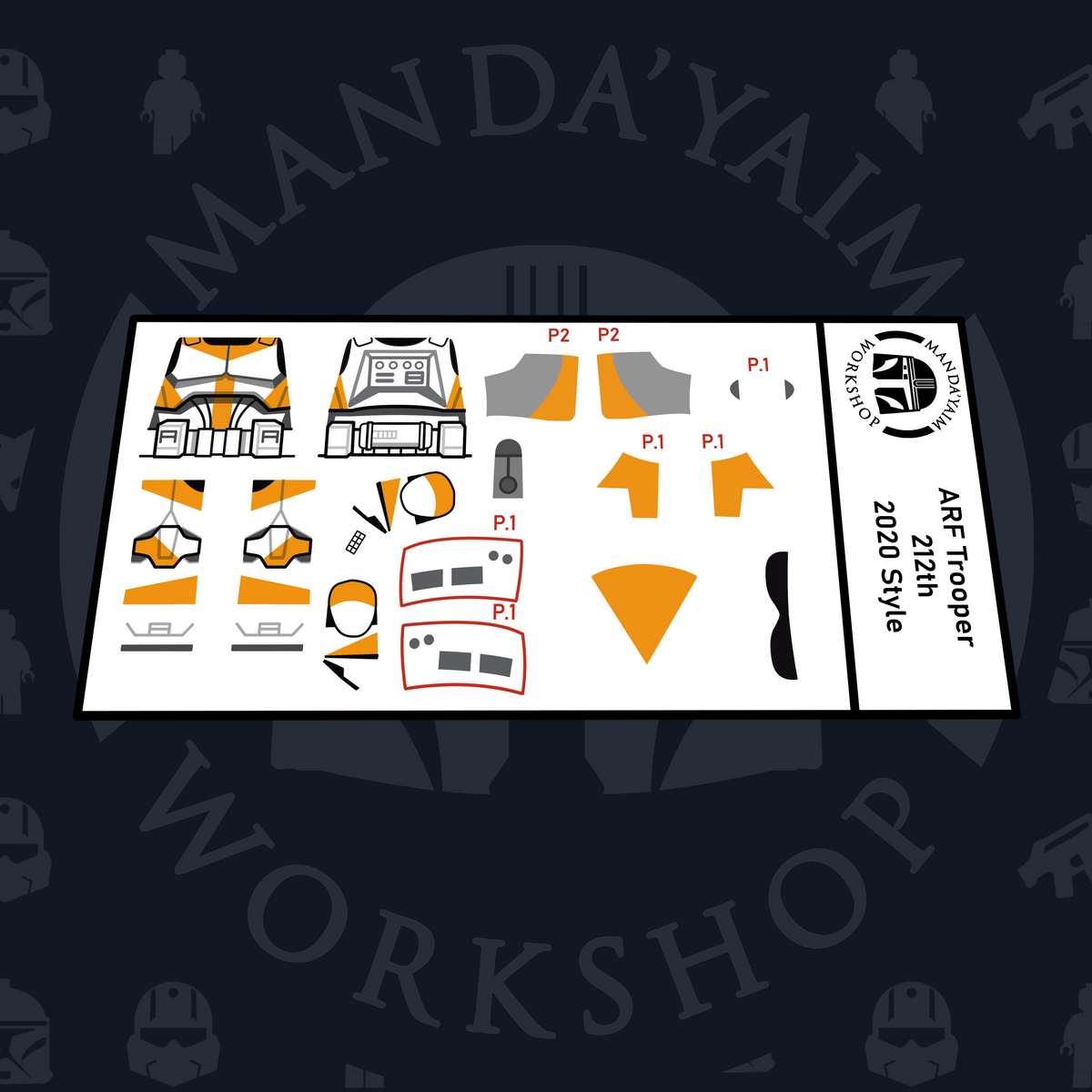 Arf Sticker ARF Trooper 212th decal – Manda'yaim Workshop