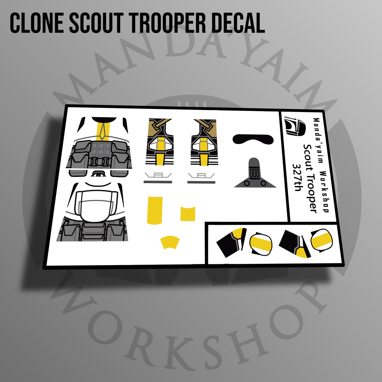327th Scout trooper decal