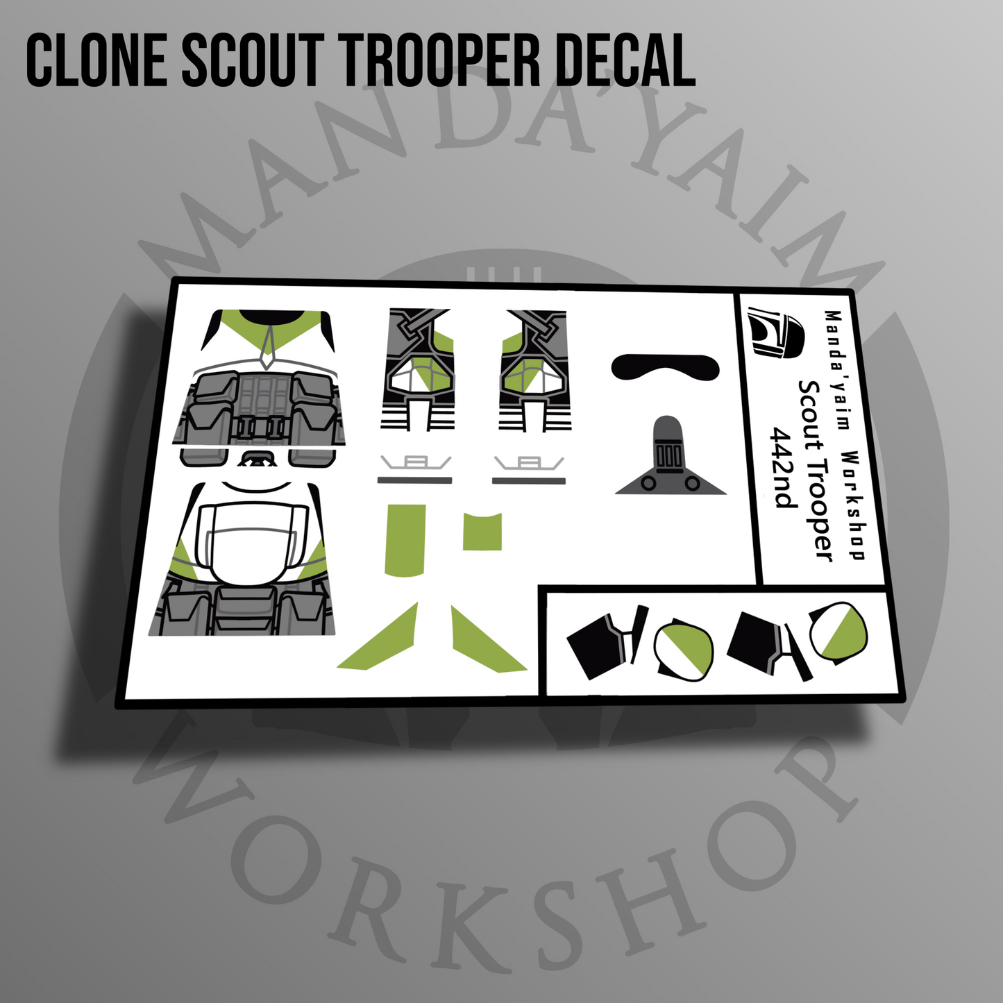 442nd Scout trooper decal