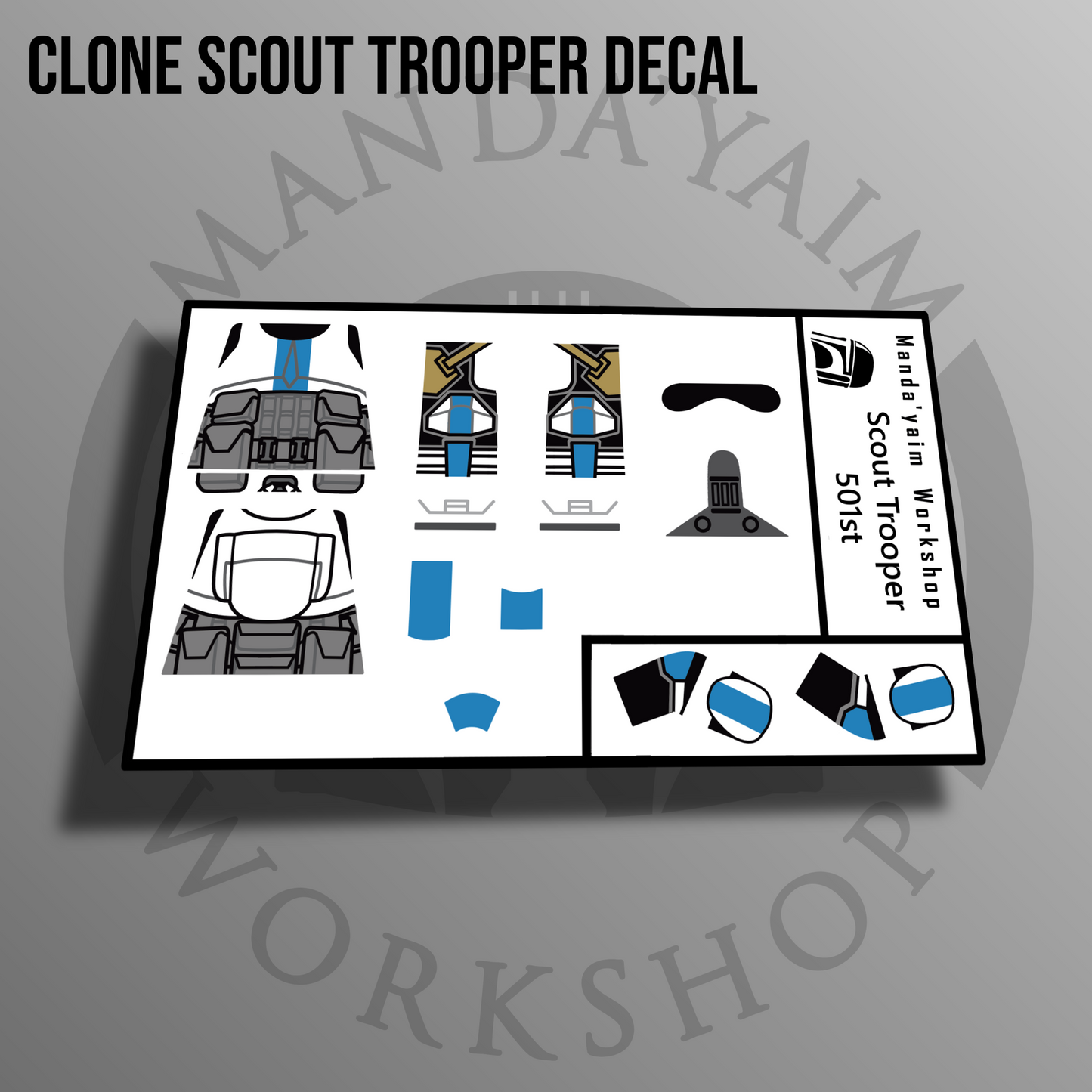 501st Scout trooper decal