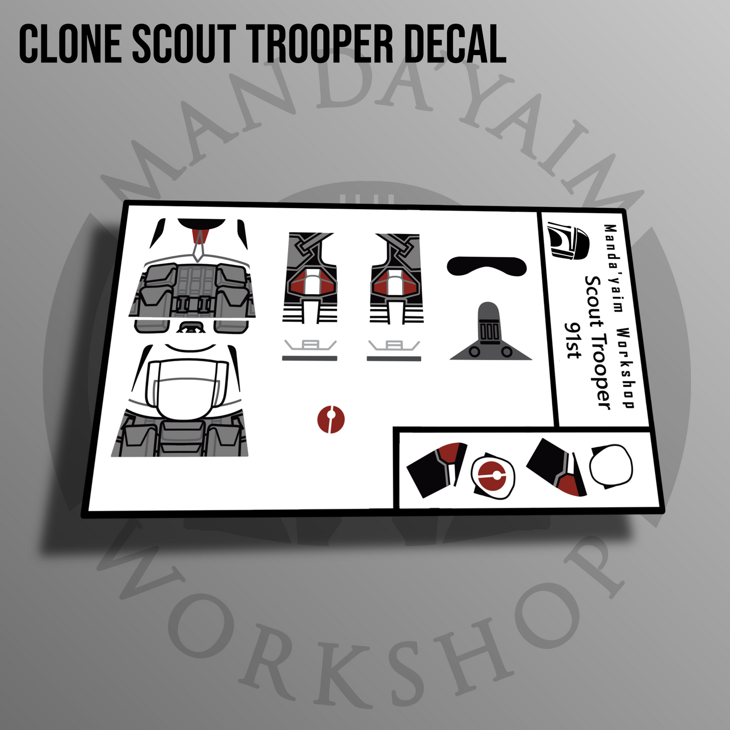 91st Scout trooper decal