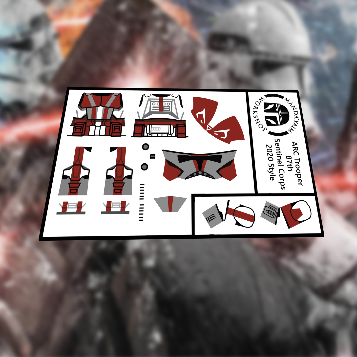 87th ARC Trooper decal