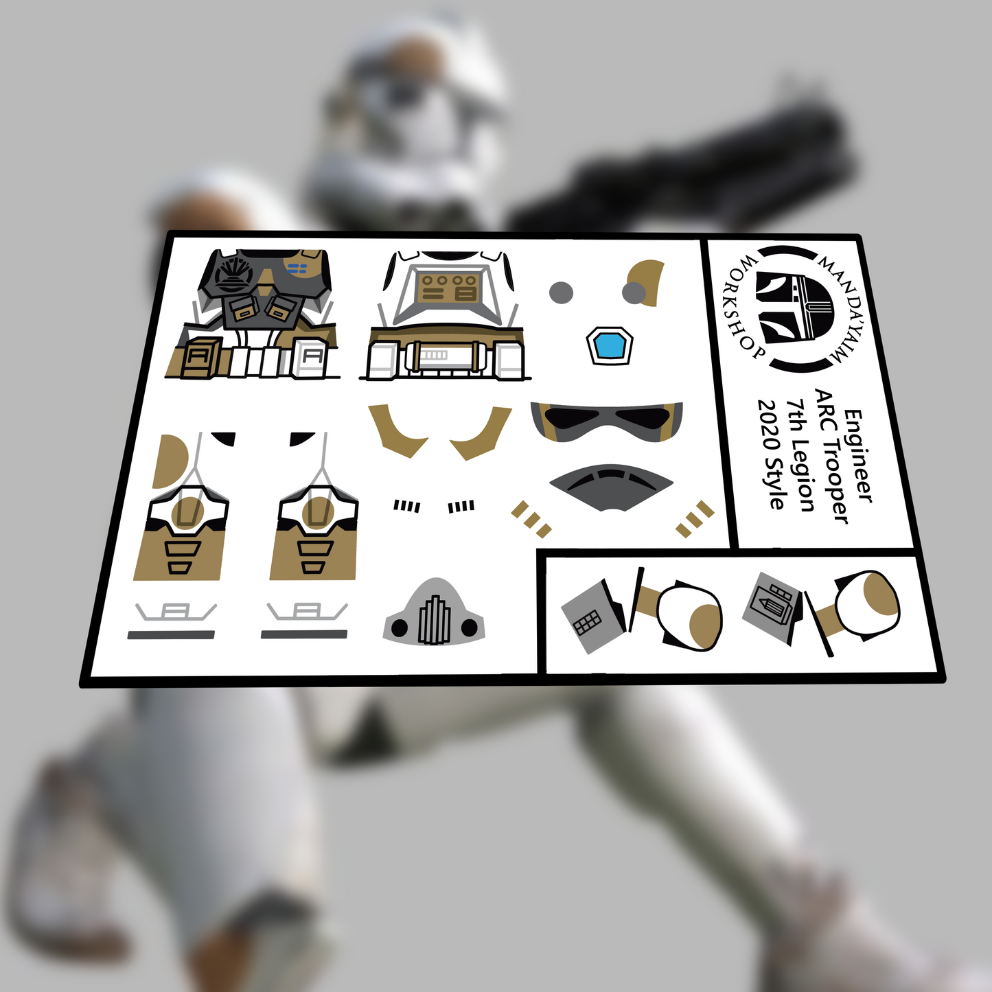 7th Engineer ARC Trooper decal