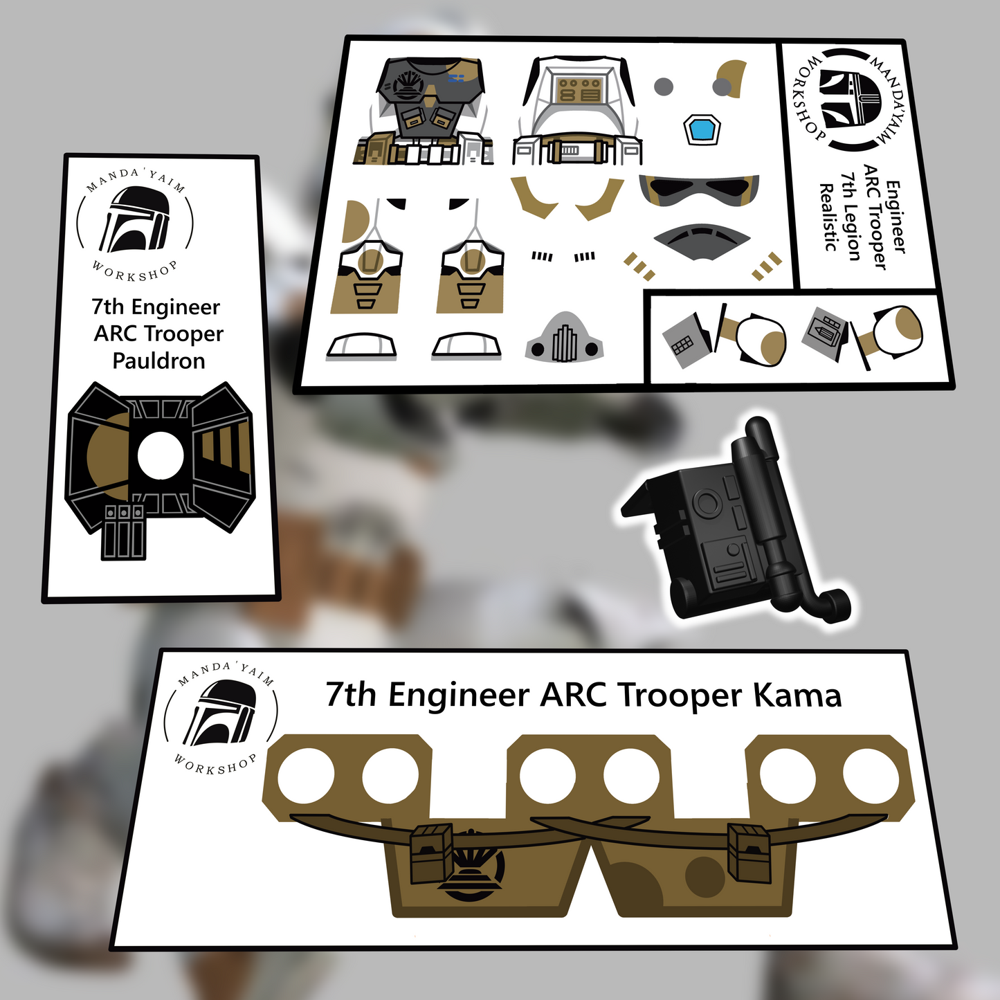 7th Engineer ARC Trooper decal