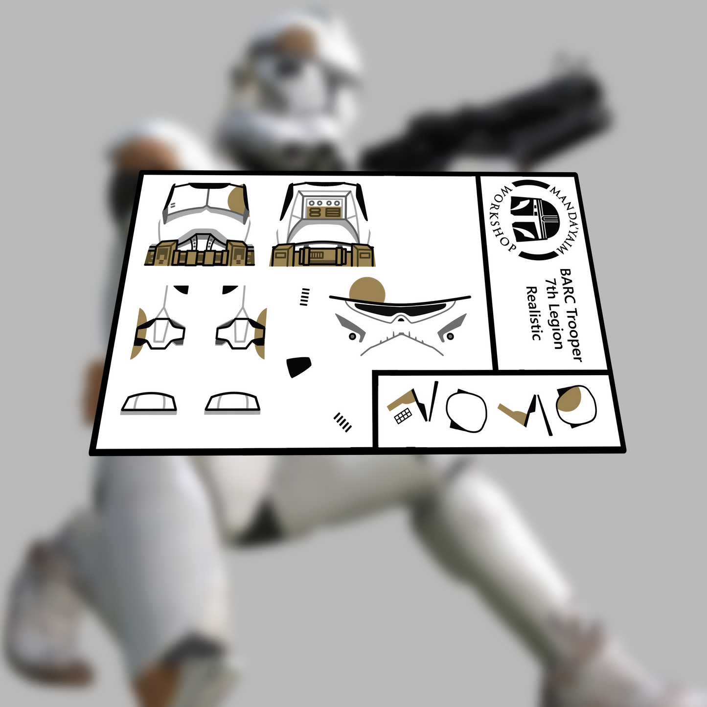 7th BARC Trooper decal