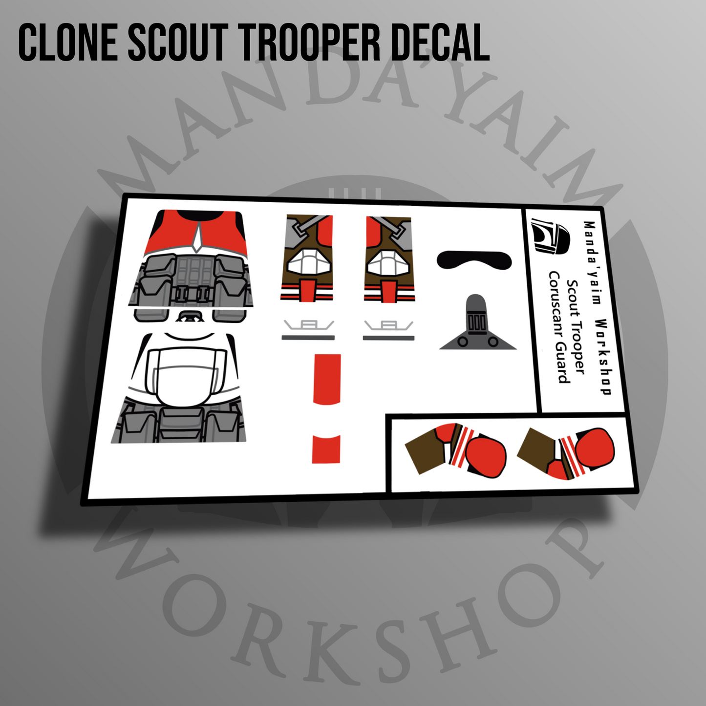 CG Scout trooper decal