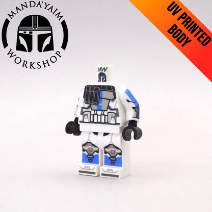 Blue ARC Face Tatto body