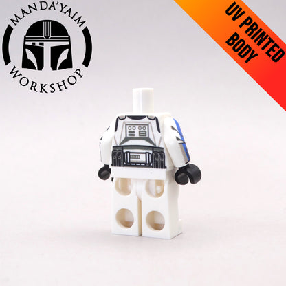 Blue ARC Face Tatto body