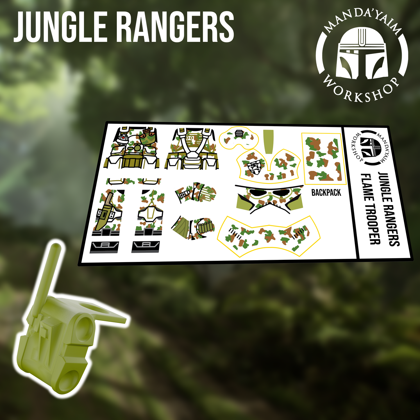 Jungle Ranger Flame decal