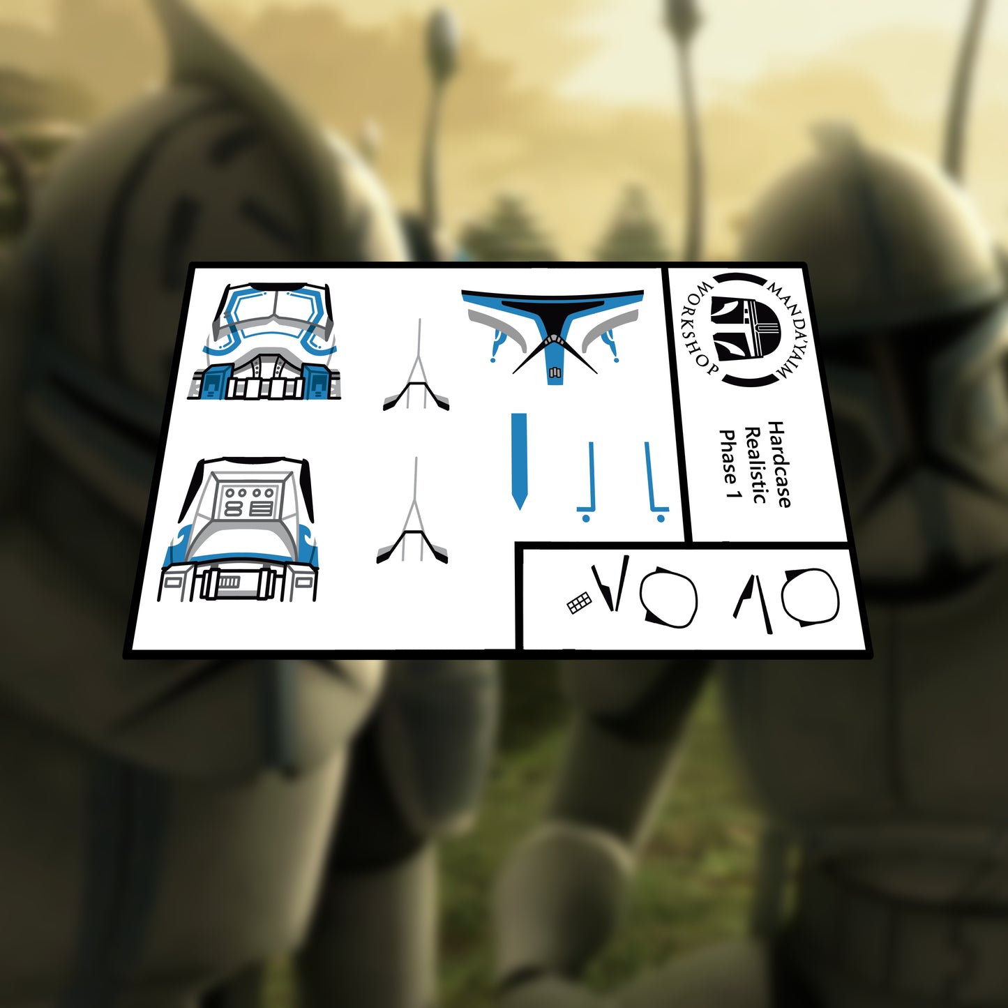 501st Hardcase P1 decal