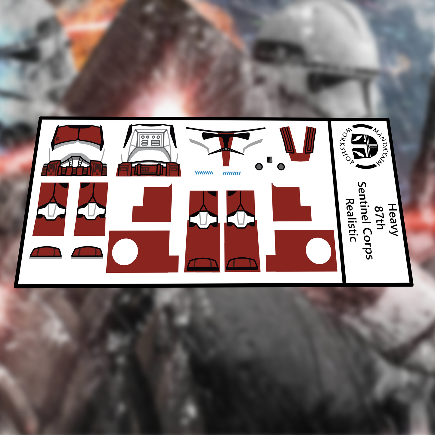 87th Heavy Trooper decal