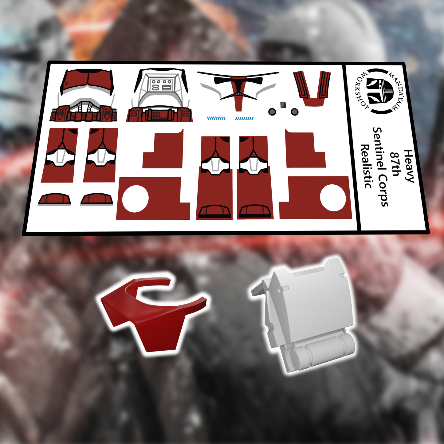 87th Heavy Trooper decal