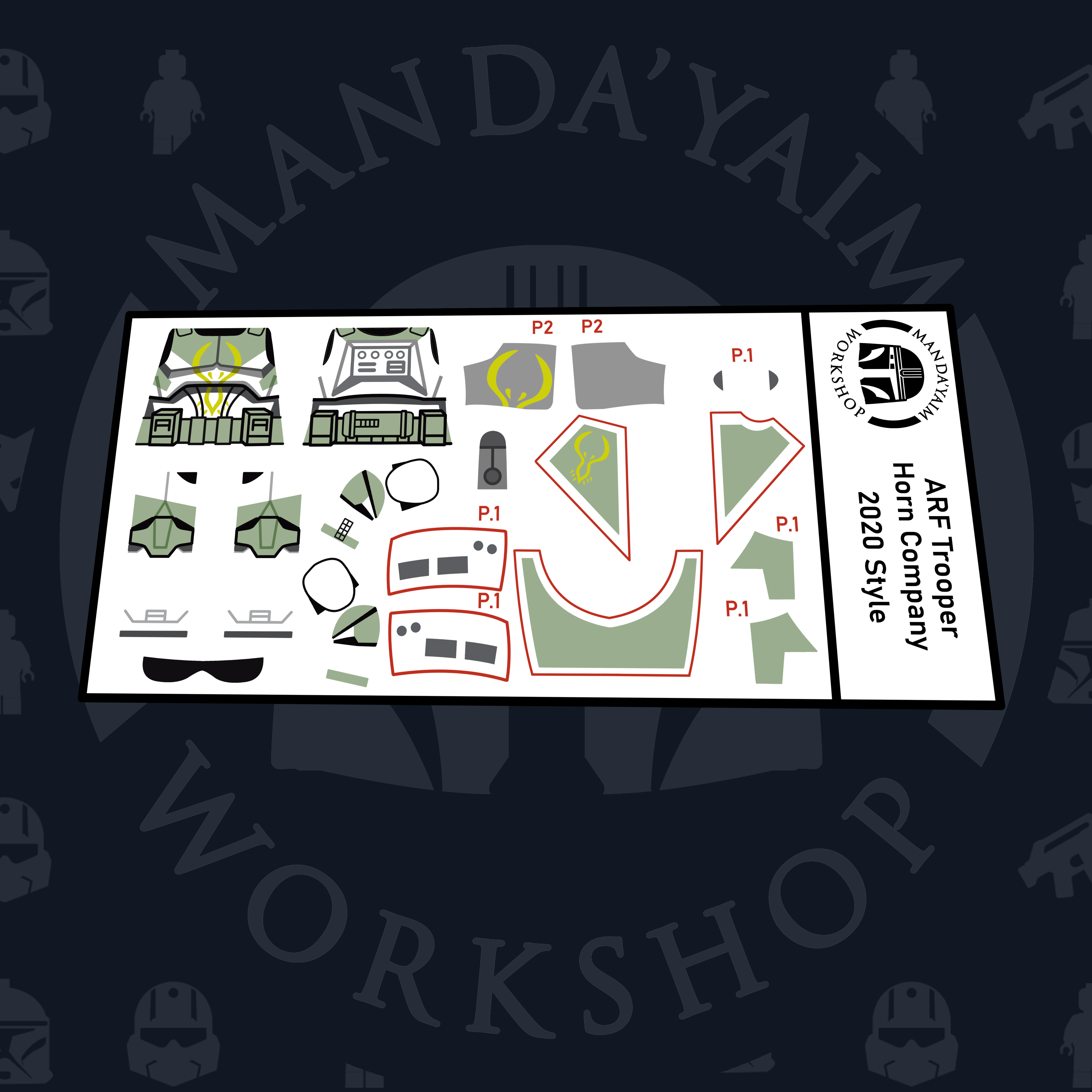 Arf Sticker ARF Trooper Horn Company decal – Manda'yaim Workshop