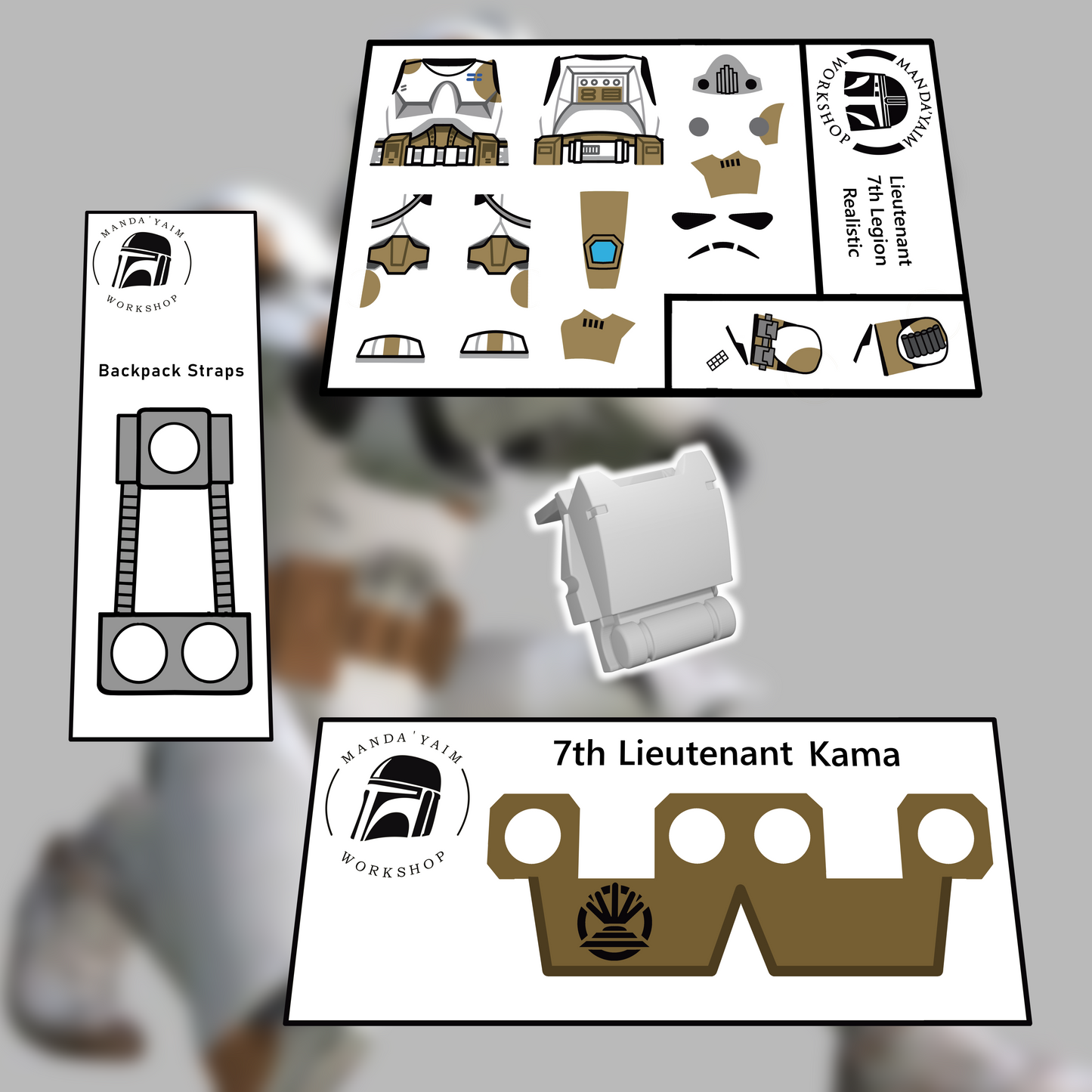 7th Lieutenant decals