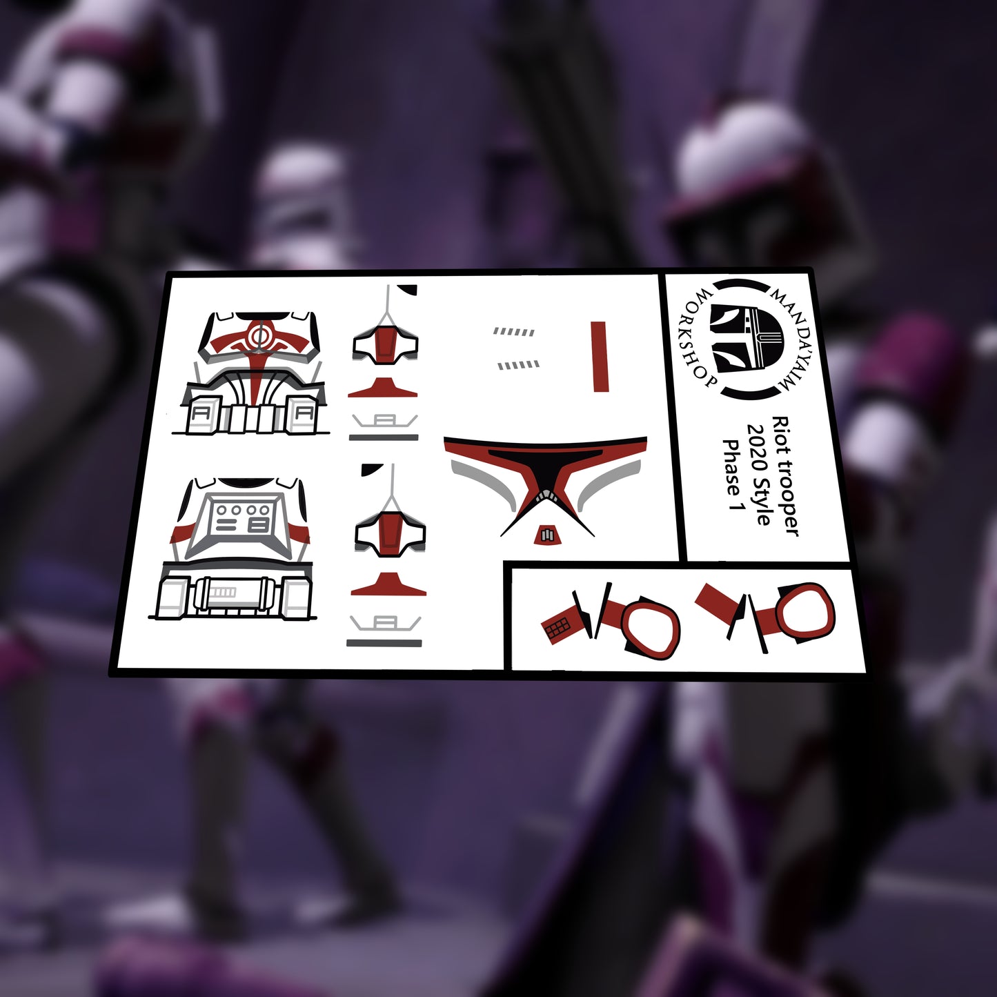 CG Riot trooper P1 decal