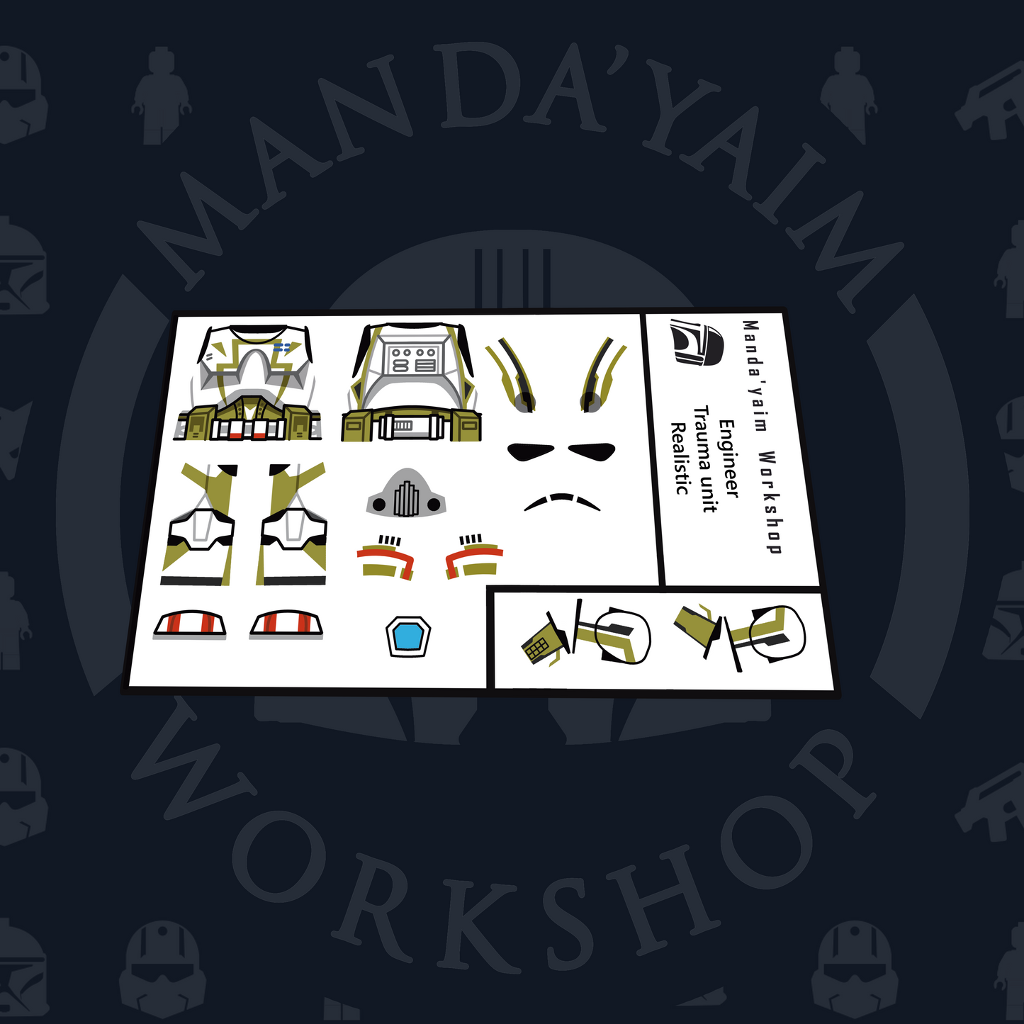 Trauma unit Engineer decal