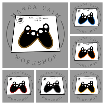 Poncho 2-sides outline