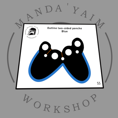 Poncho 2-sides outline