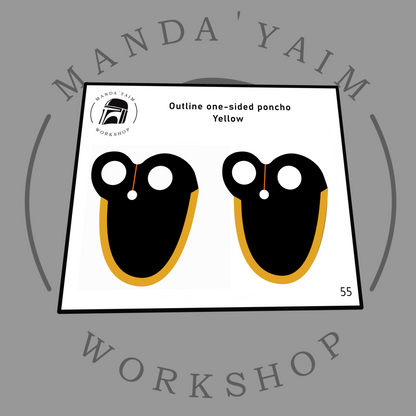 Poncho 1-side outline