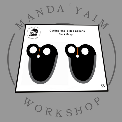 Poncho 1-side outline