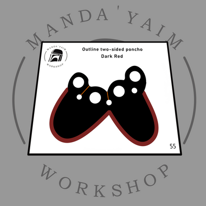 Poncho 2-sides outline