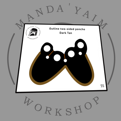 Poncho 2-sides outline