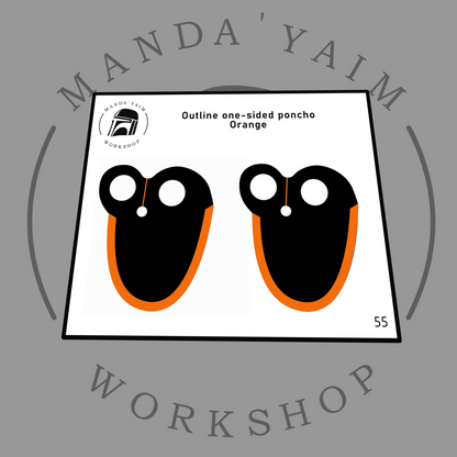 Poncho 1-side outline
