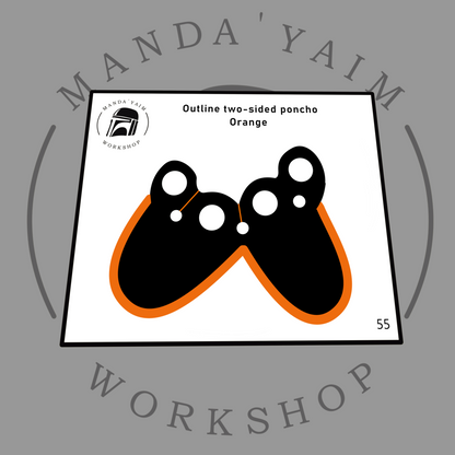 Poncho 2-sides outline