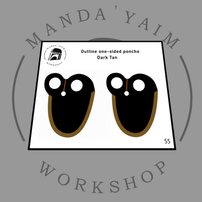 Poncho 1-side outline