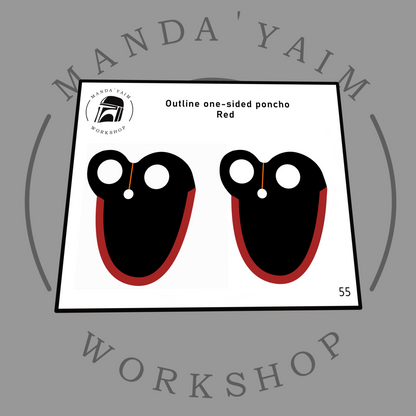 Poncho 1-side outline
