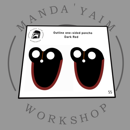 Poncho 1-side outline