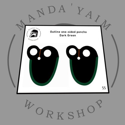 Poncho 1-side outline