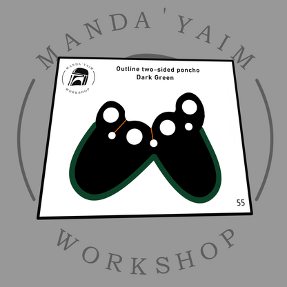 Poncho 2-sides outline