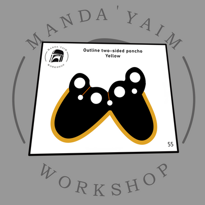 Poncho 2-sides outline