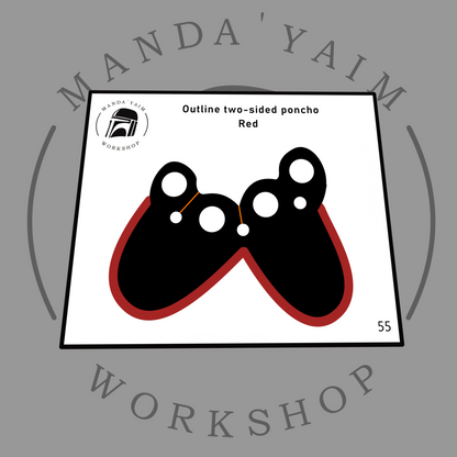 Poncho 2-sides outline