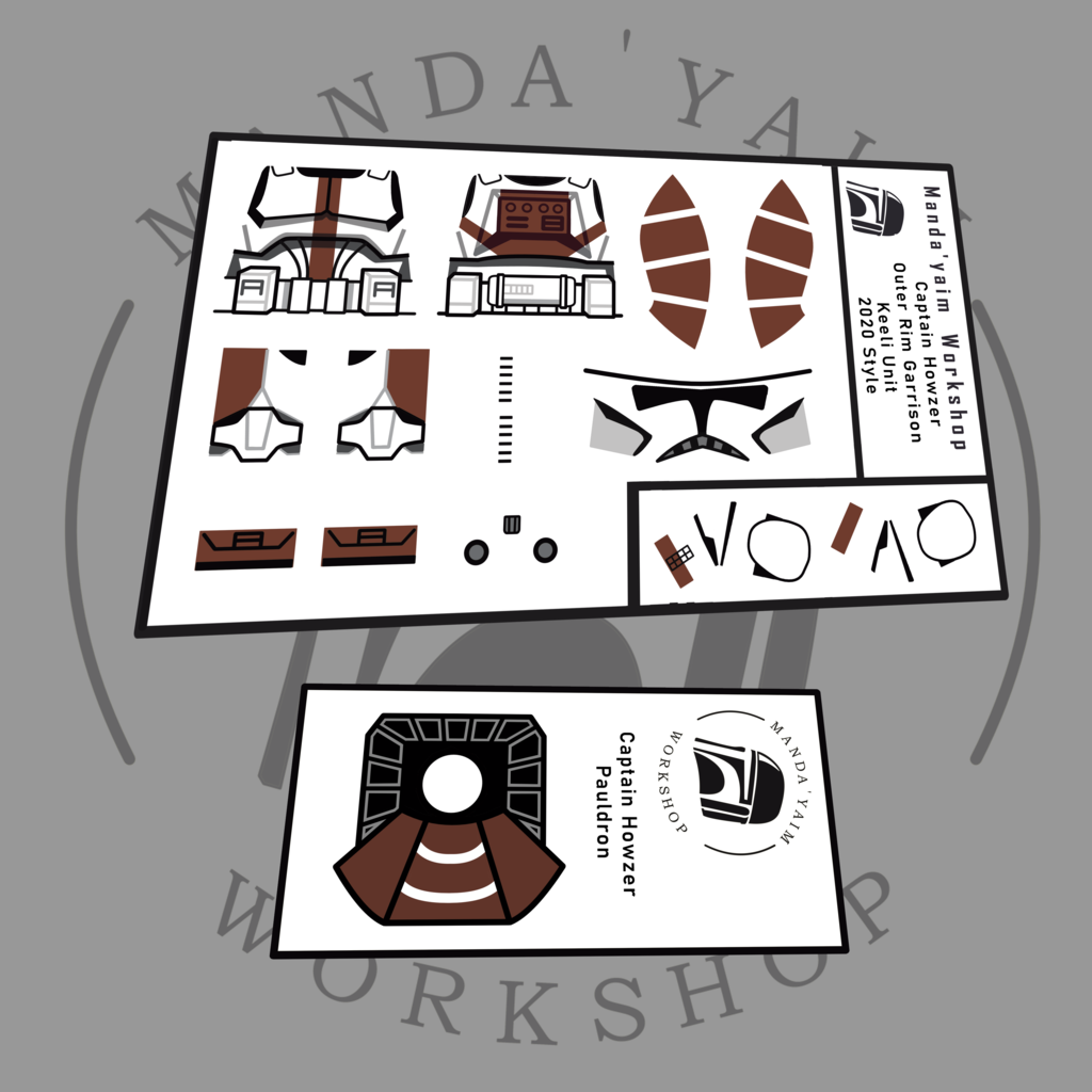 Howzer Face Print Keeli Unit Captain Howzer – Manda'yaim Workshop